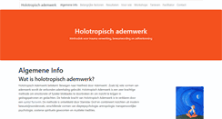 Desktop Screenshot of holotropischademwerk.nl